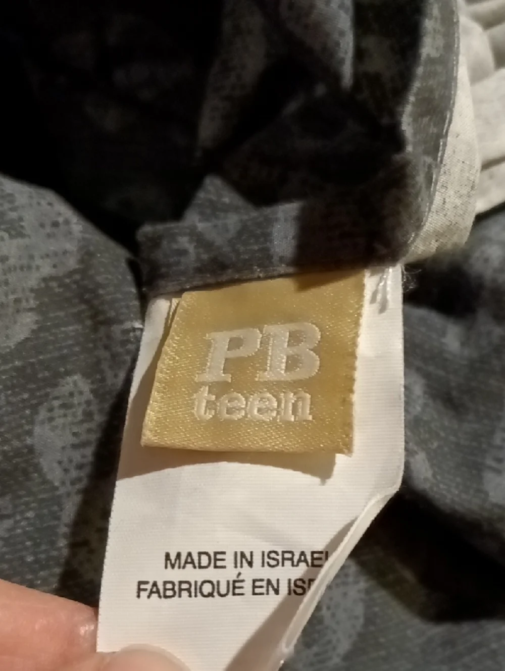 Pottery Barn Teen PBTeen Black & Gray Leopard Cheetah Print Twin Duvet Cover